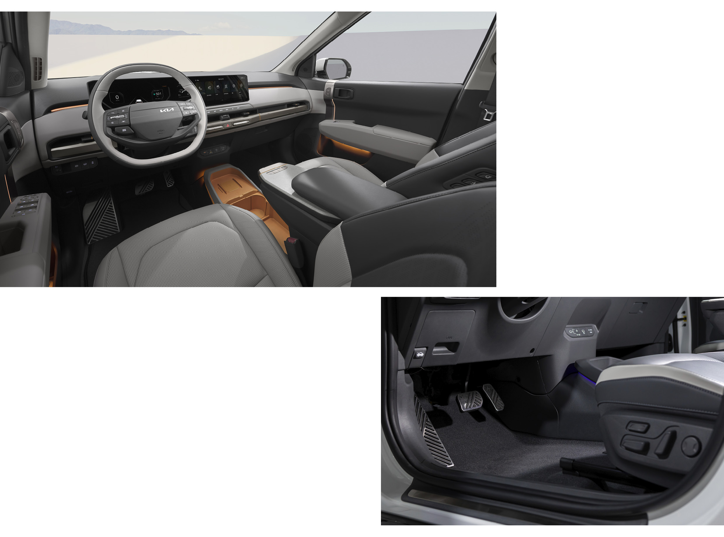 기아 EV3 인테리어와 레그룸