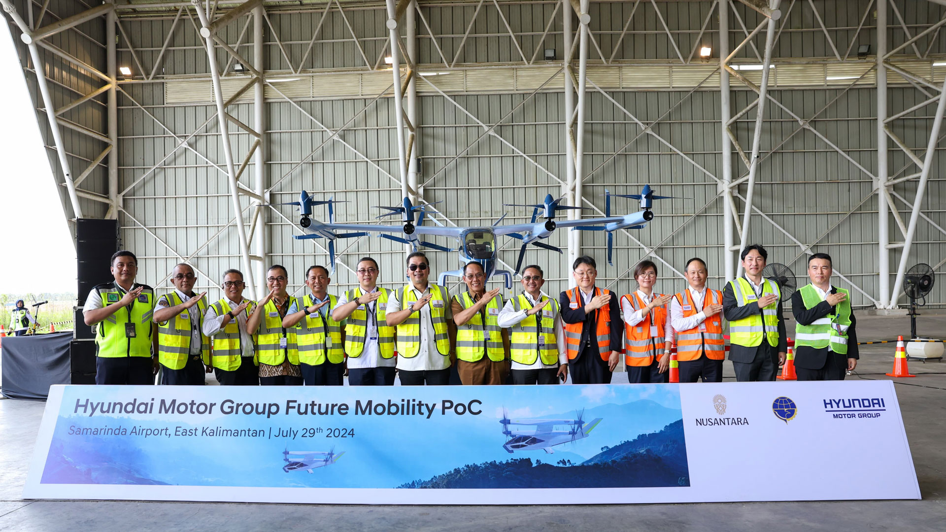 현대자동차∙기아 인도네시아 AAM 사업 첫 발, 지상-항공 통합 모빌리티 기술 실증 공개