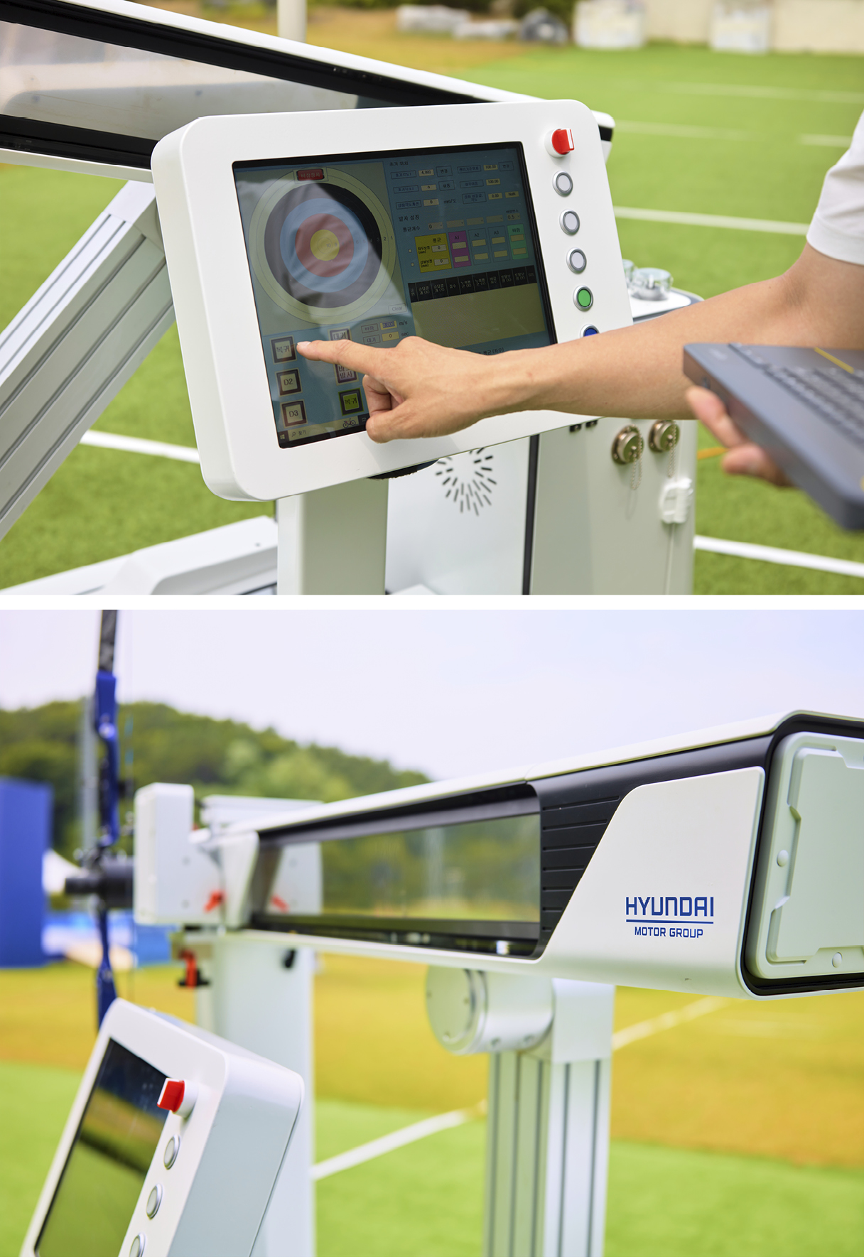 Manipulating a shooting robot
