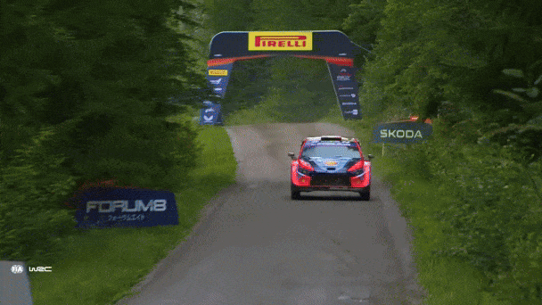 i20 N Rally 1 hybrid is running on the road