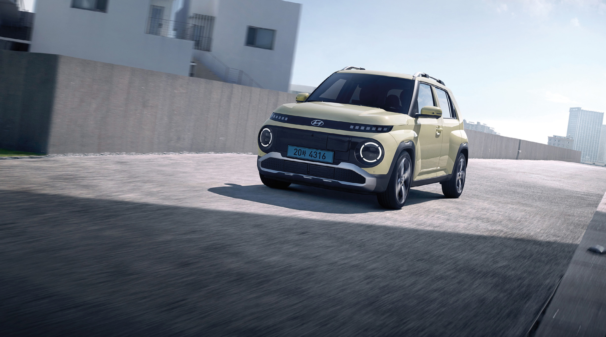 캐스퍼 일렉트릭의 주행 모습