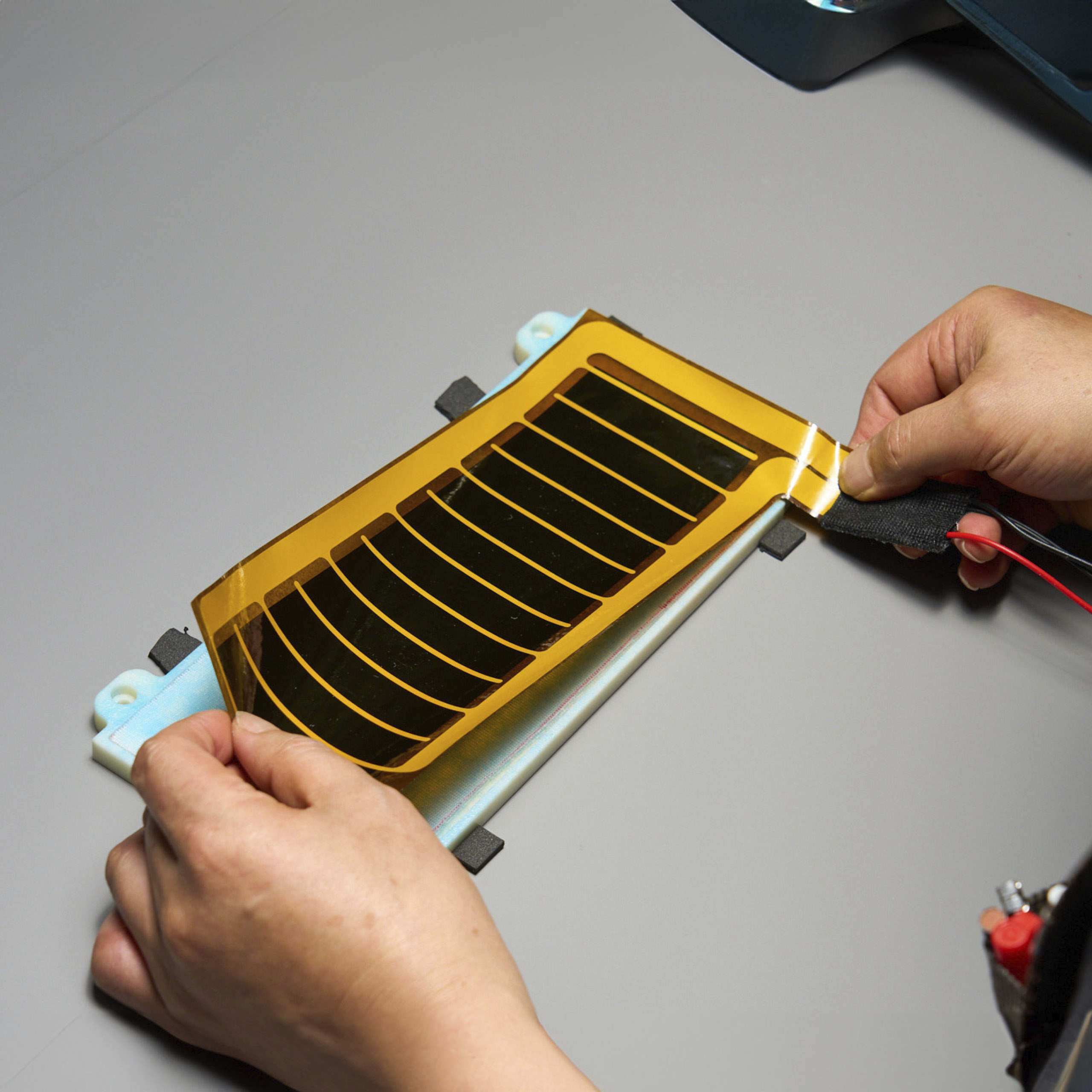 Demonstrating the process of manufacturing radiant heating systems