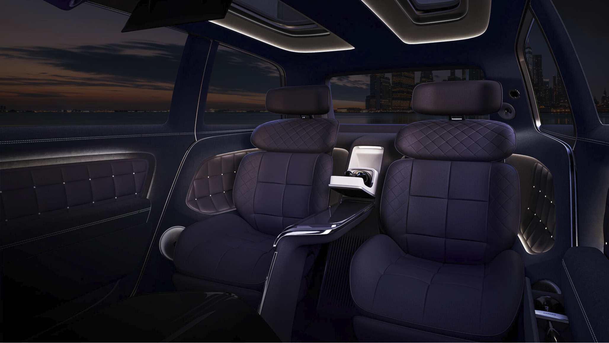 복사열 난방 시스템이 적용된 제네시스 네오룬 콘셉트의 실내 모습