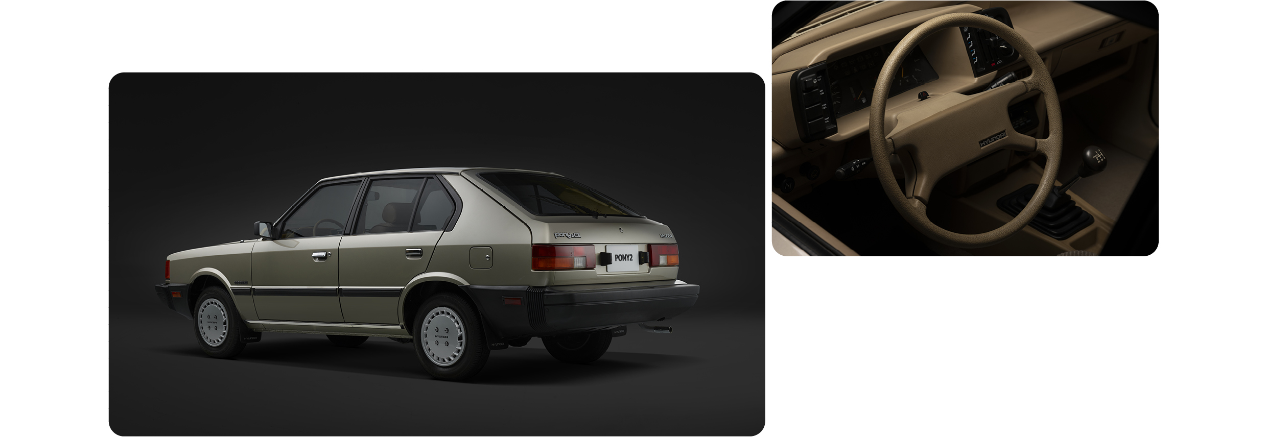 포니2 후측면, 운전석 모습