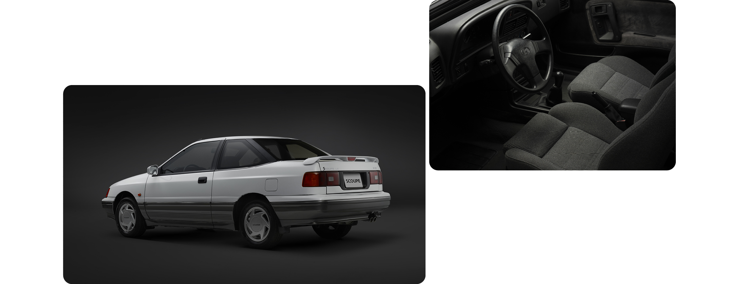 Scoupe's rear side, driver's seat view