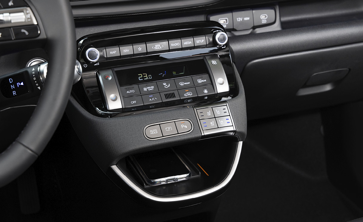 센터페시아 하단부 모습