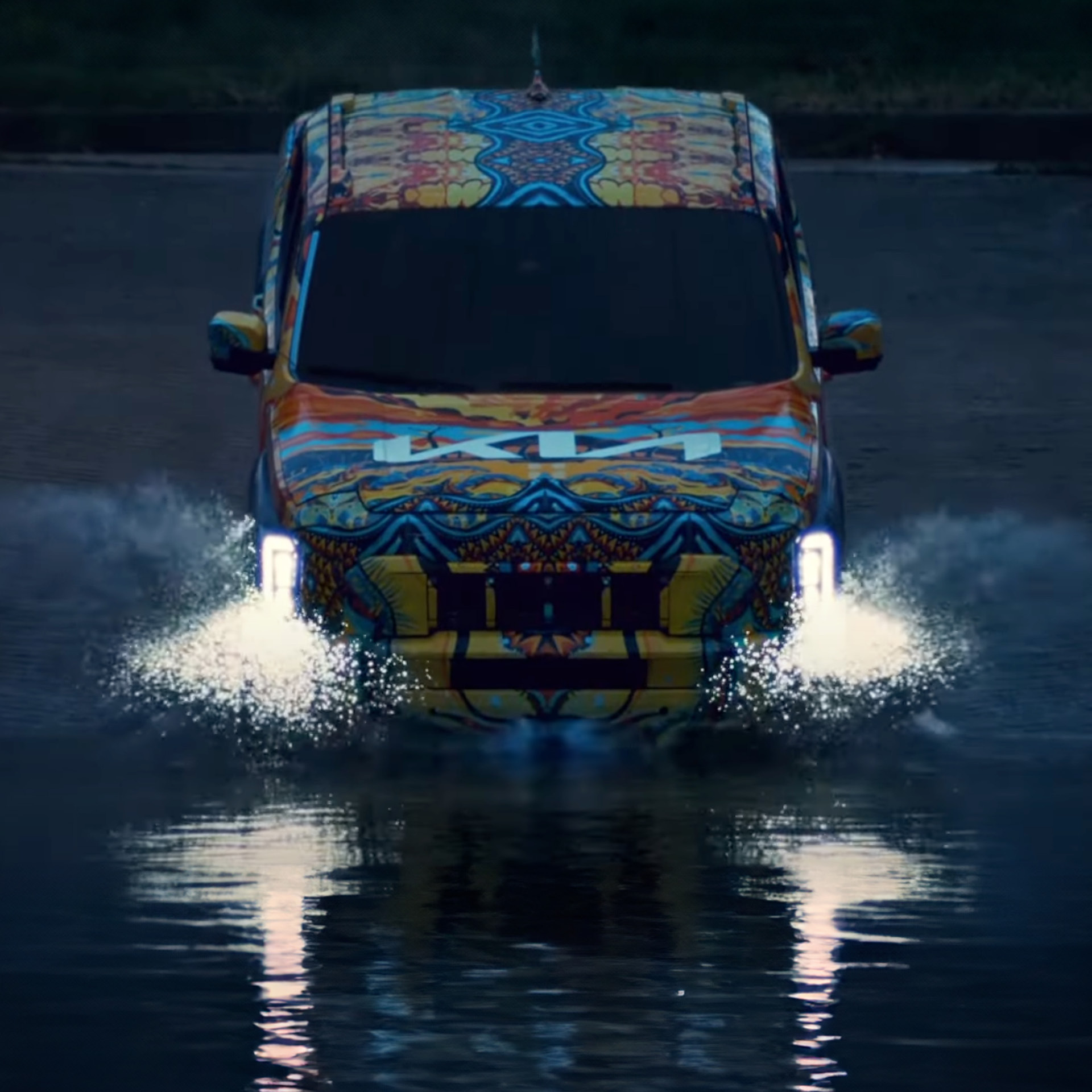 타스만의 시험주행 모습