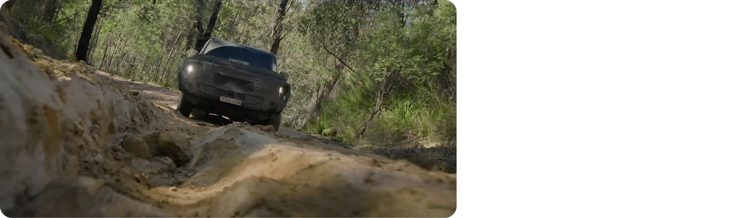 타스만의 시험주행 모습