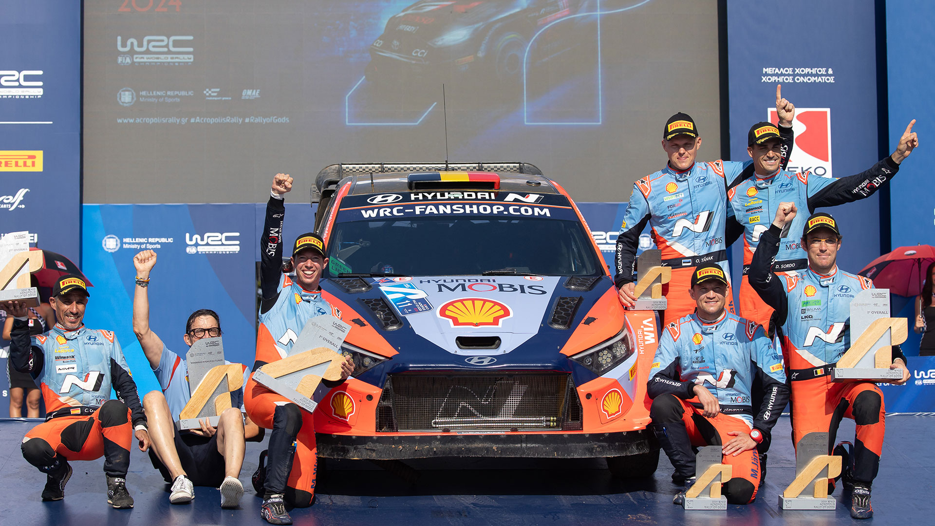 현대자동차 월드랠리팀, 2024 WRC 그리스 랠리 석권 쾌거