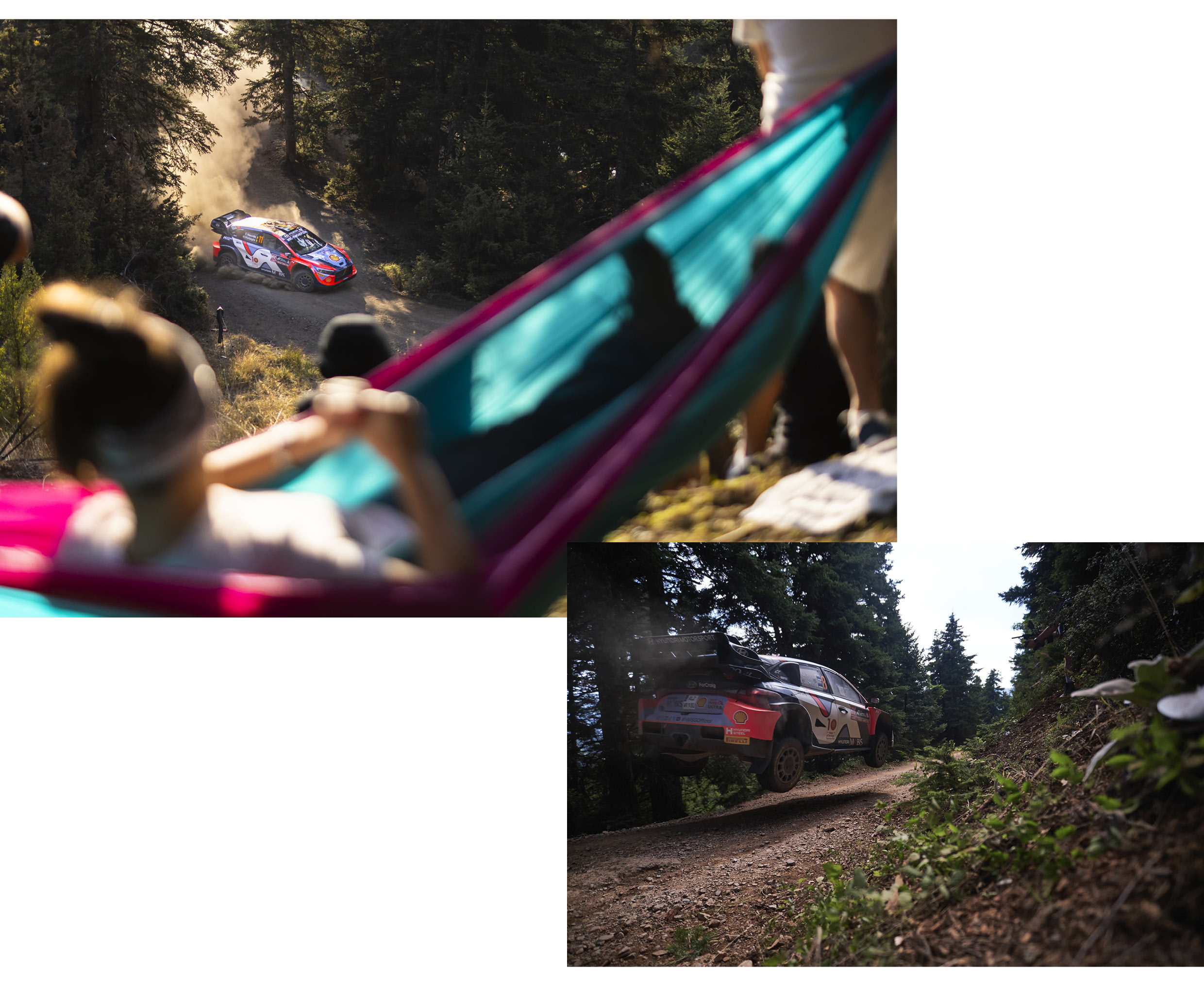 그리스 랠리 행사가 진행 중인 모습