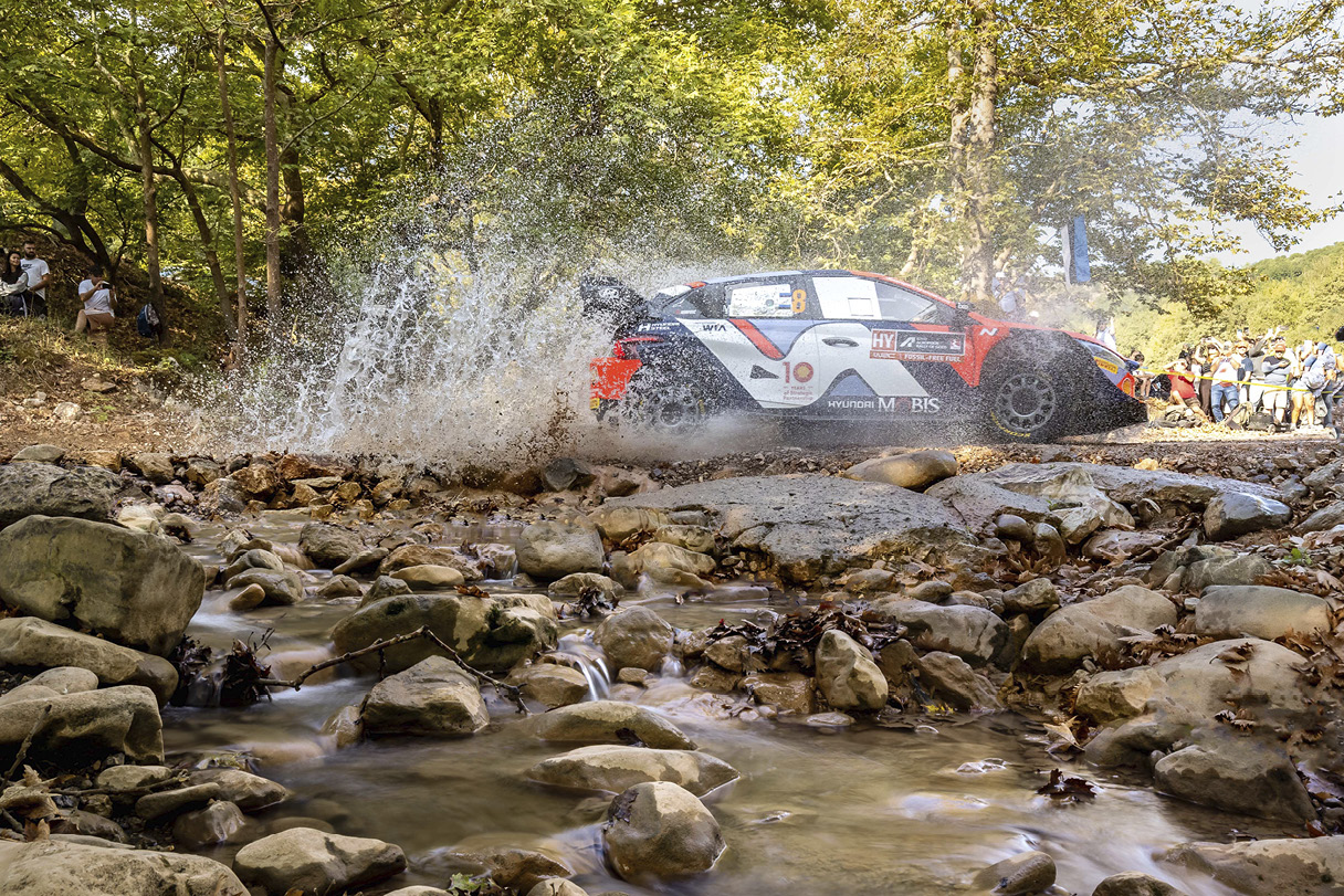 What a rally car looks like in a Greek rally