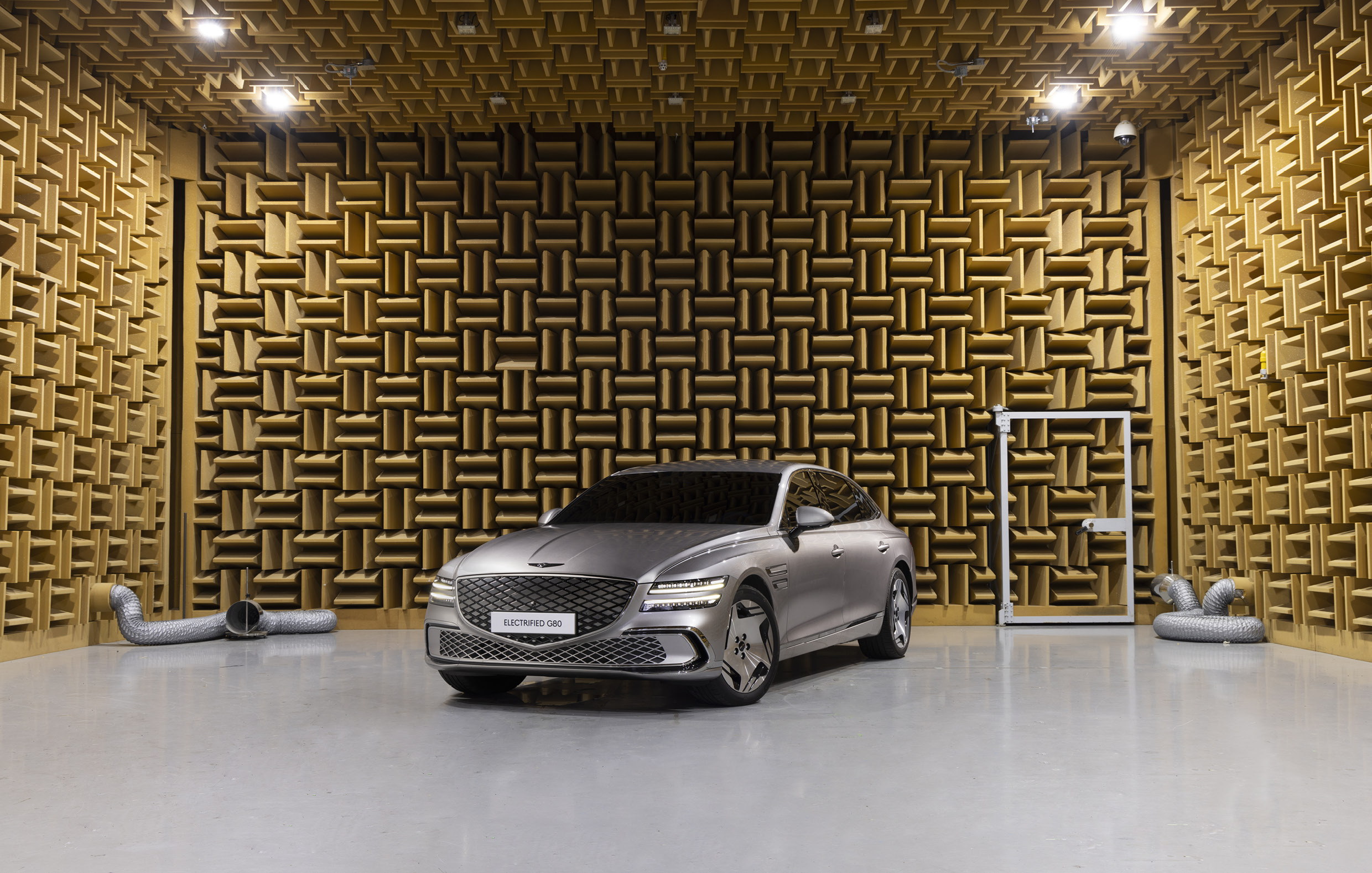 Genesis G80 Electrified partial change model in acoustic room