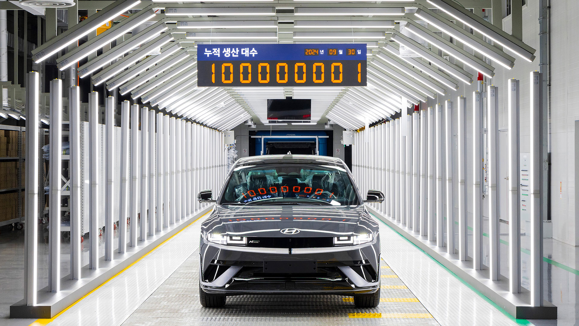 현대차의 1억 1번째 생산 차량 '아이오닉 5'.
