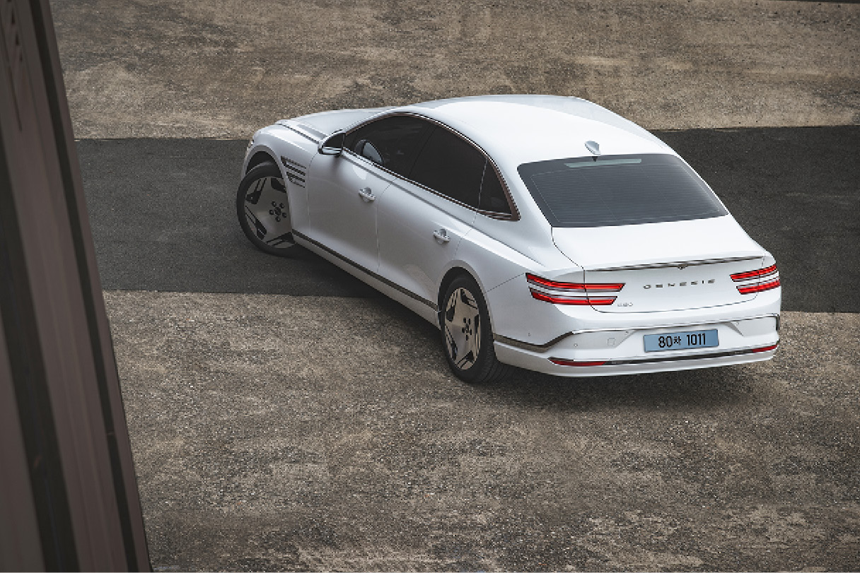 G80 후측면을 위에서 내려다 본 모습