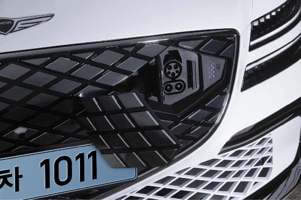 충전 포트가 개방된 모습