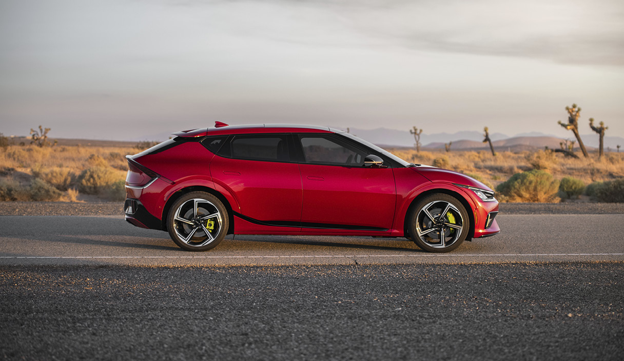 기아 EV6의 옆모습