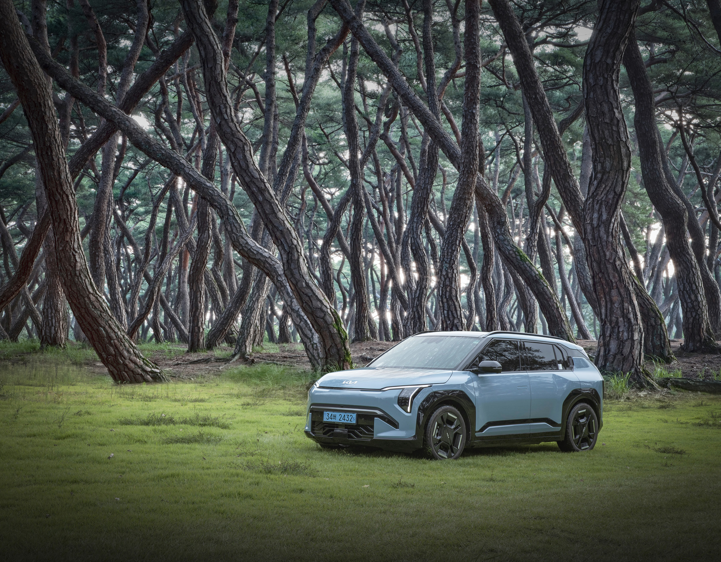 Kia EV3 Standing on the grass