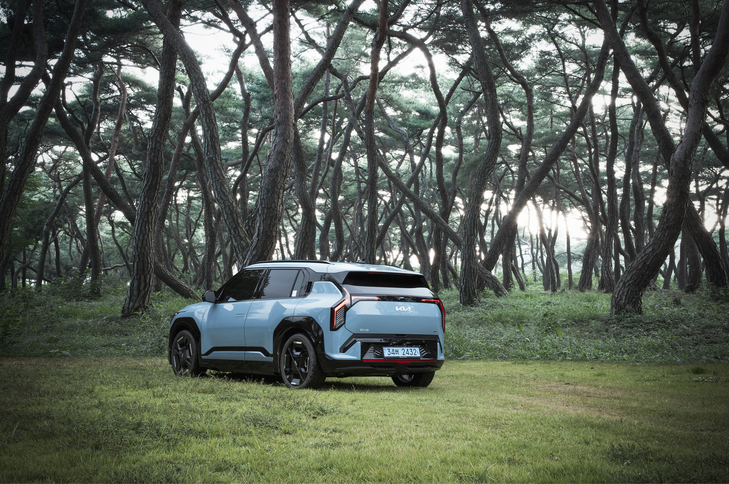 Kia EV3 Standing on the grass