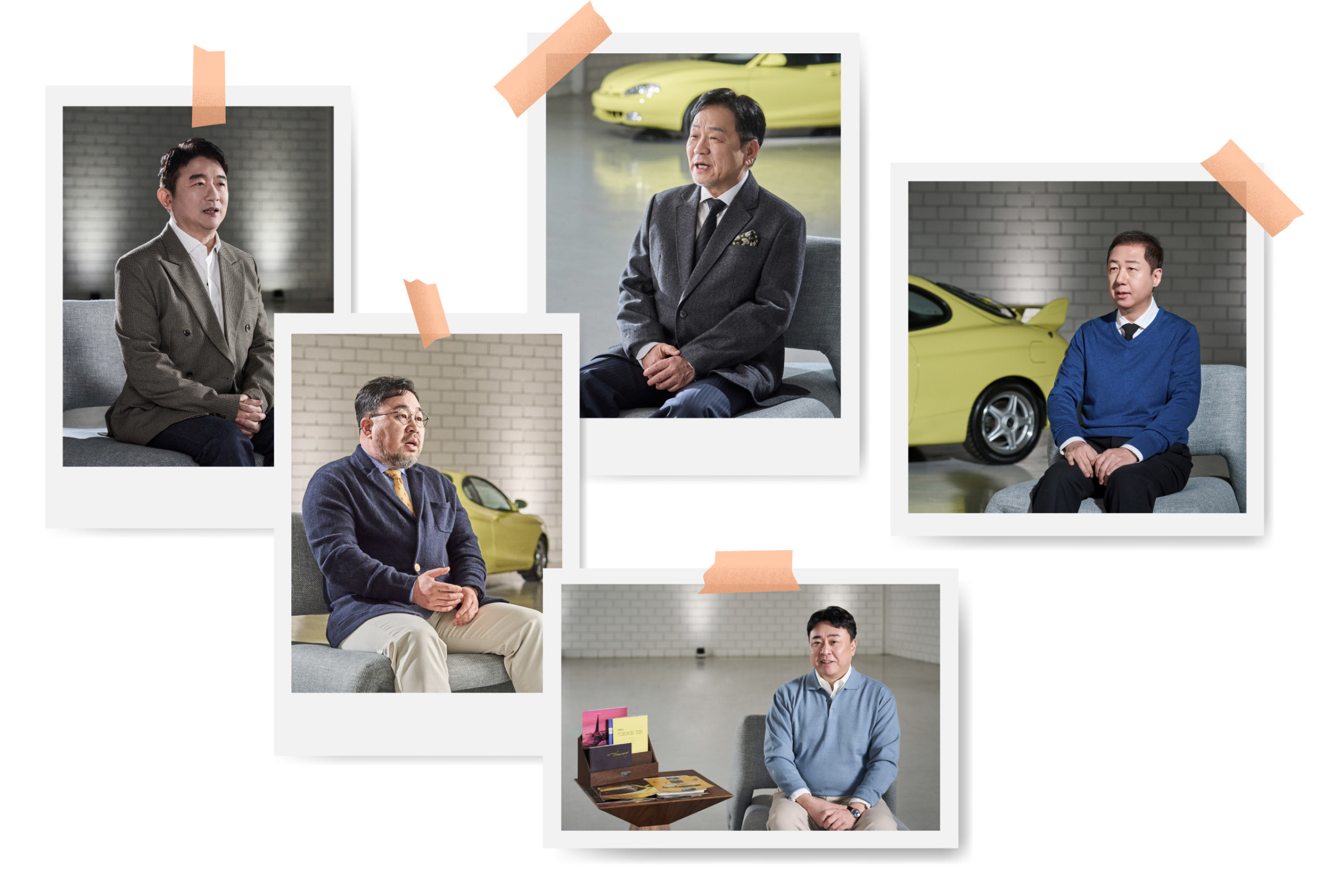 티뷰론 복원 영상에 등장하는 인물들