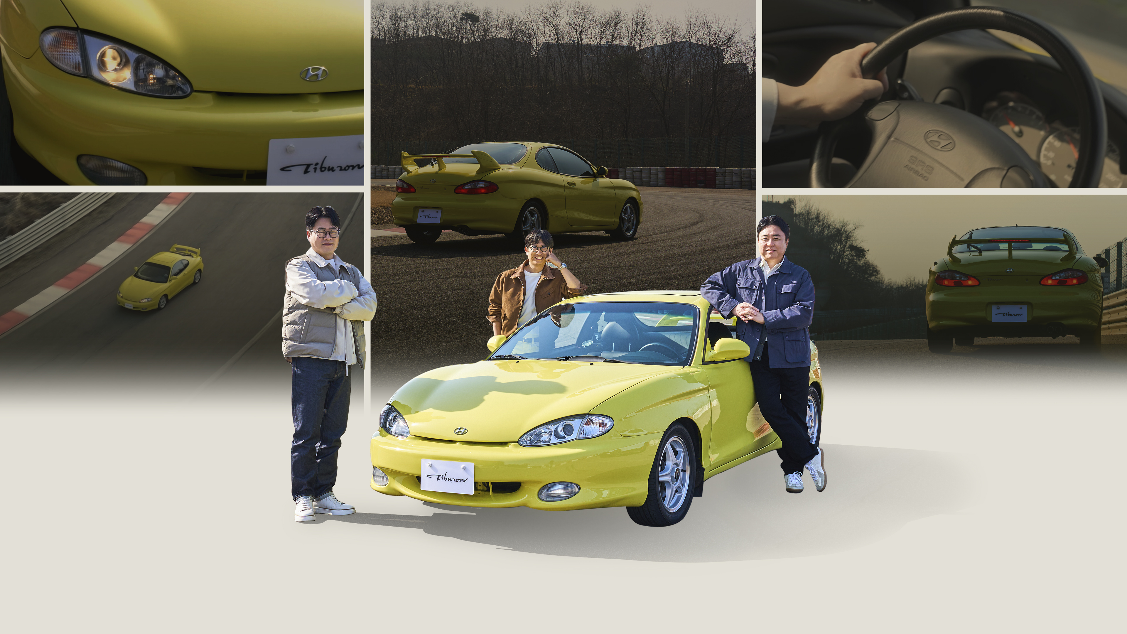 복원을 마친 티뷰론의 테스트 주행 모습