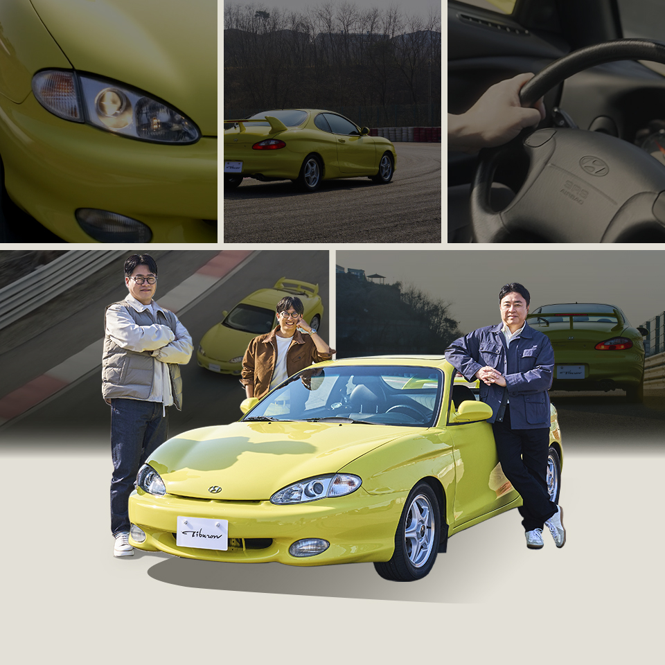 복원을 마친 티뷰론의 테스트 주행 모습