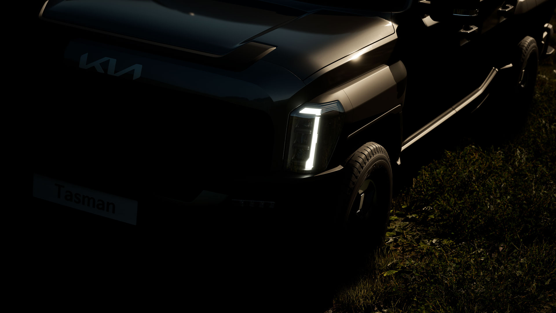 Kia teases its first pickup truck, the Kia Tasman, ahead of world premiere at Jeddah International Motor Show