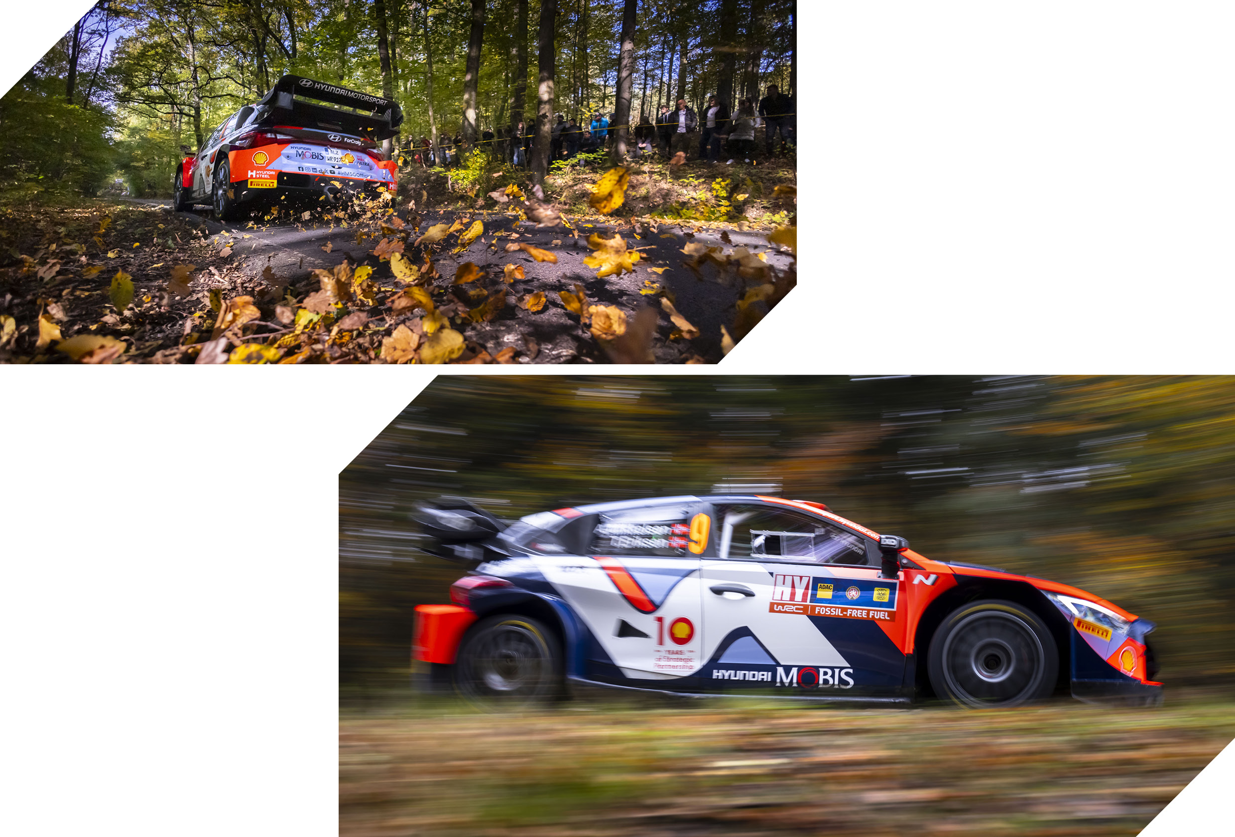 Multiple Driving Scenes From Hyundai Motor's i20N Rally1 Hybrid