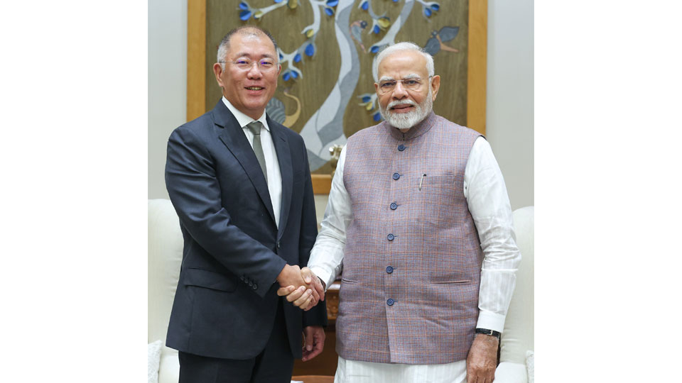 현대자동차그룹 정의선 회장, 인도 나렌드라 모디 총리 면담-main