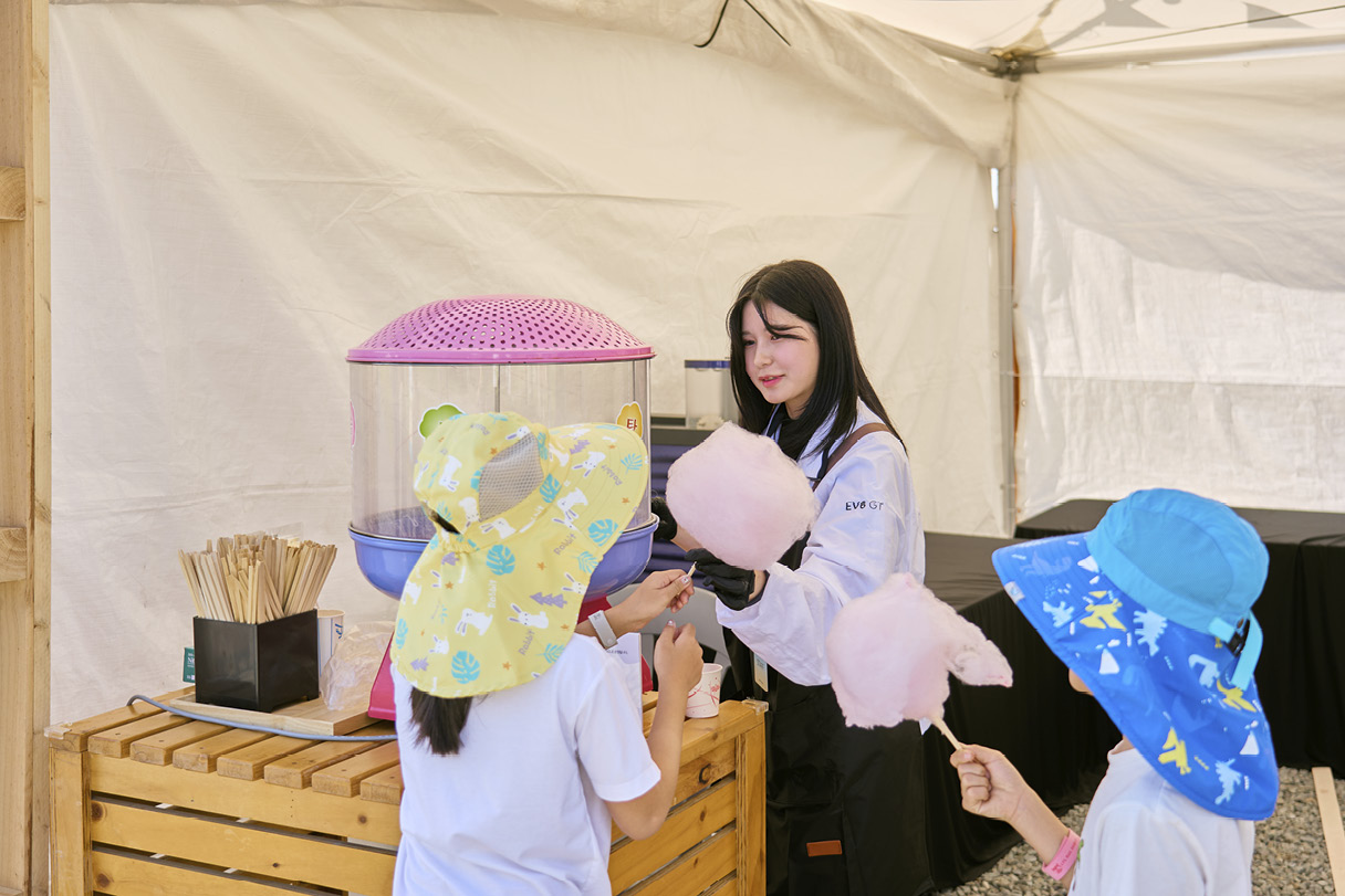 기아멤버스 EV캠프데이 행사 현장의 모습