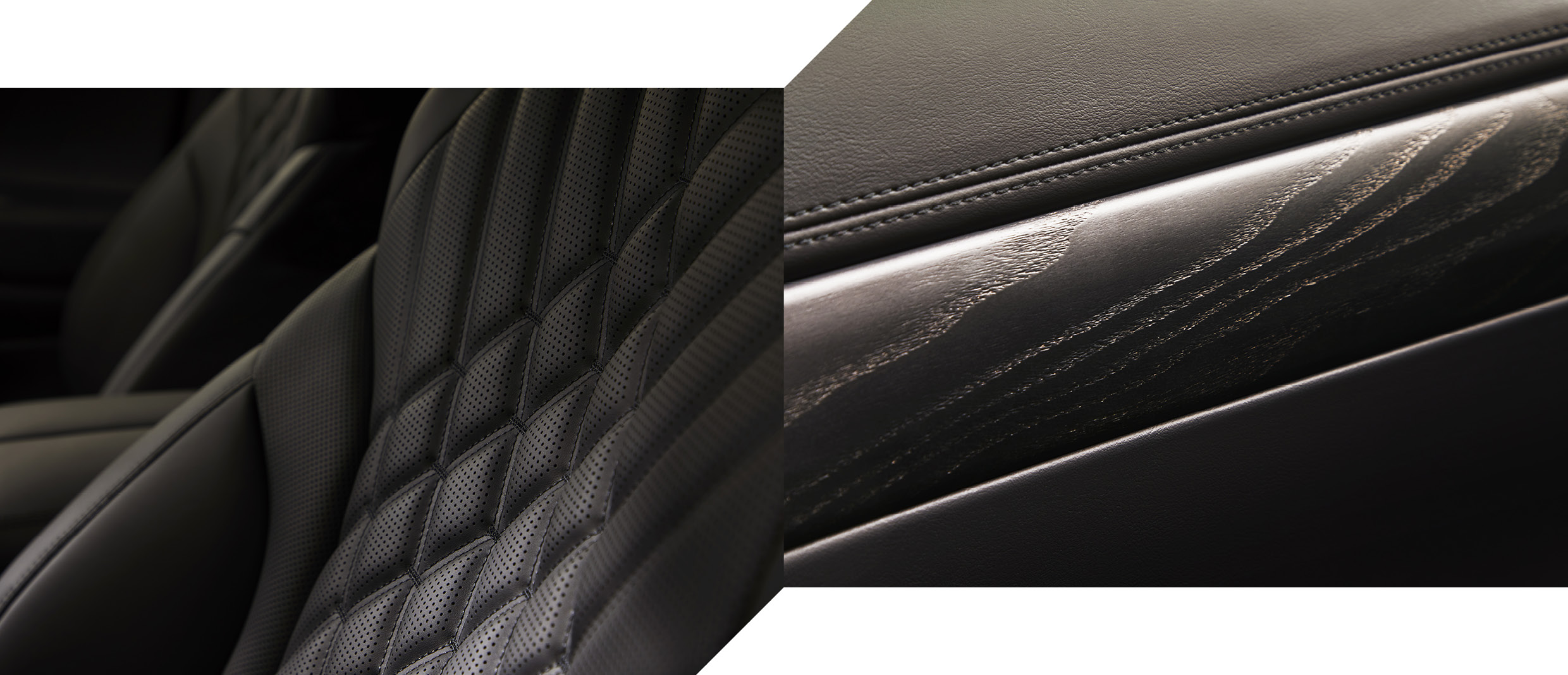 GV80 블랙의 실내 내장재
