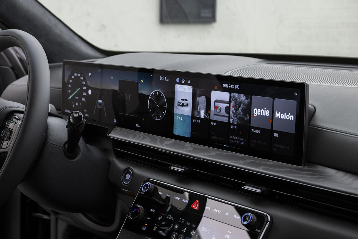 제네시스 실내의 모습