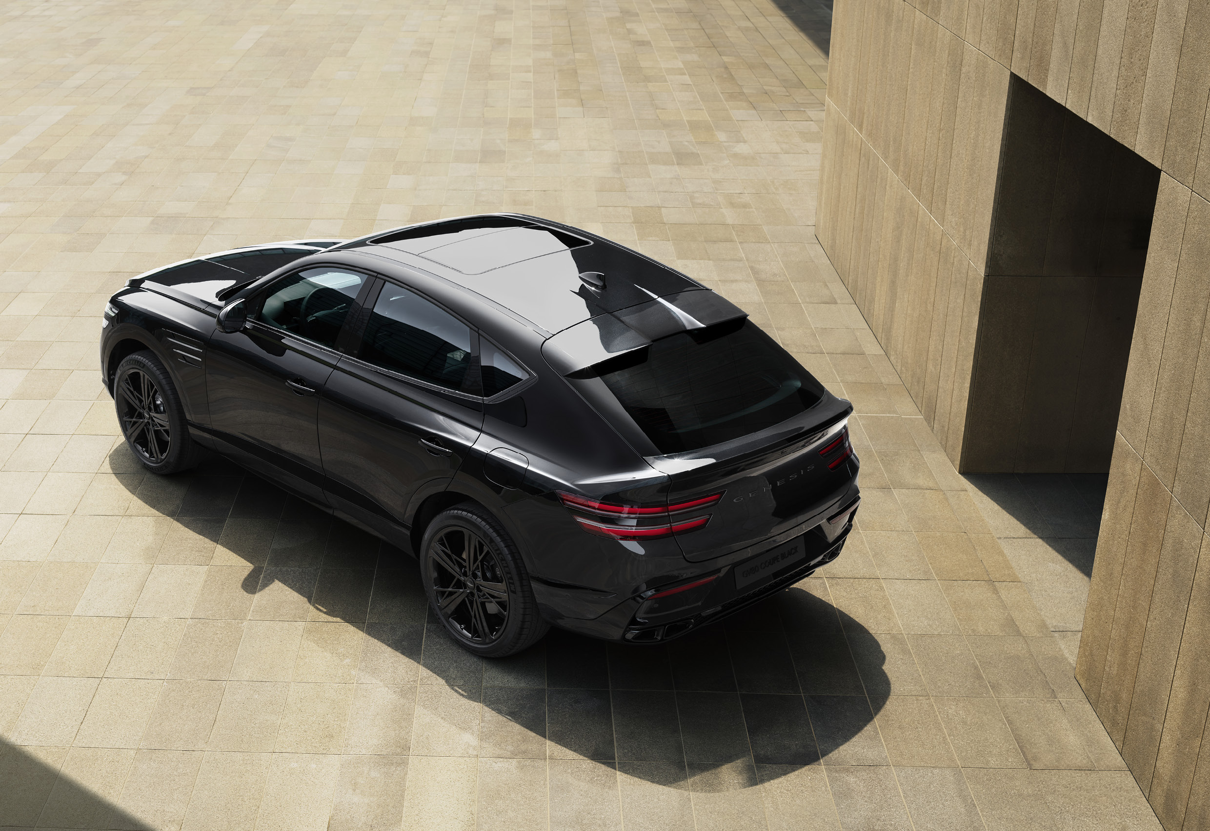 GV80 블랙의 리어뷰