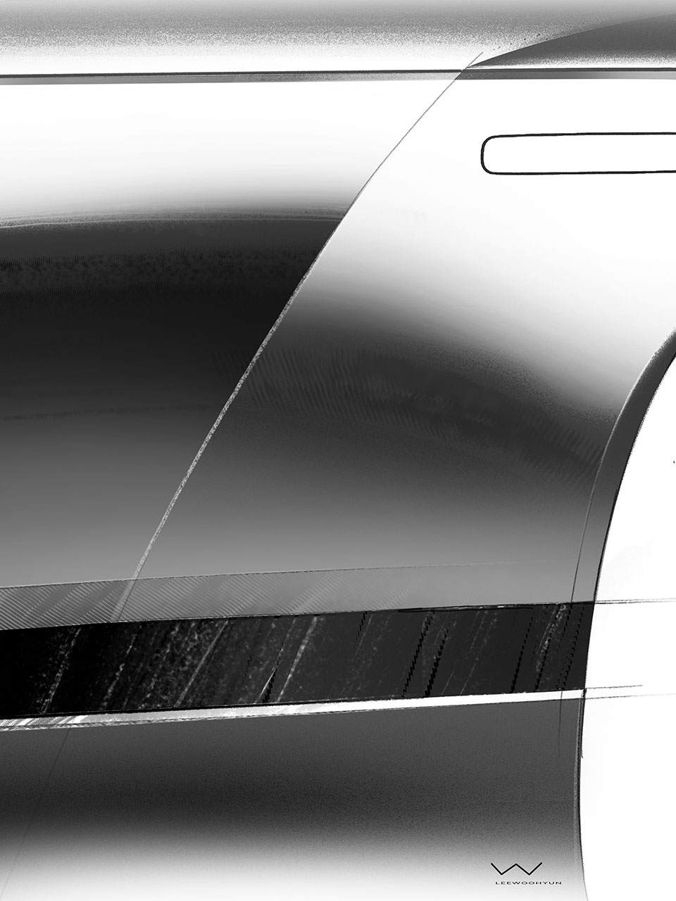 아이오닉 9 측면 캐릭터 라인 티저 이미지