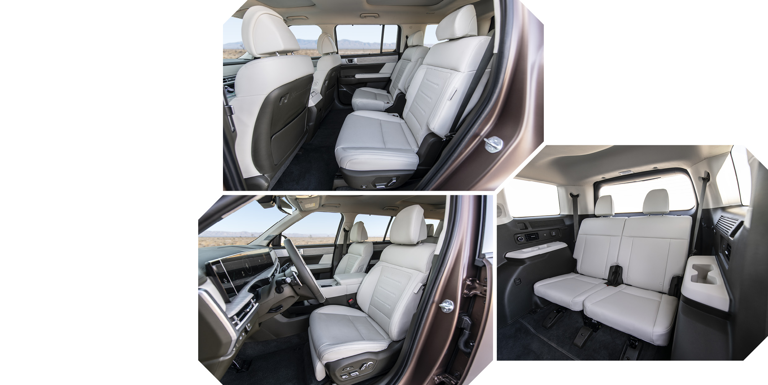 현대자동차 싼타페의 실내 모습