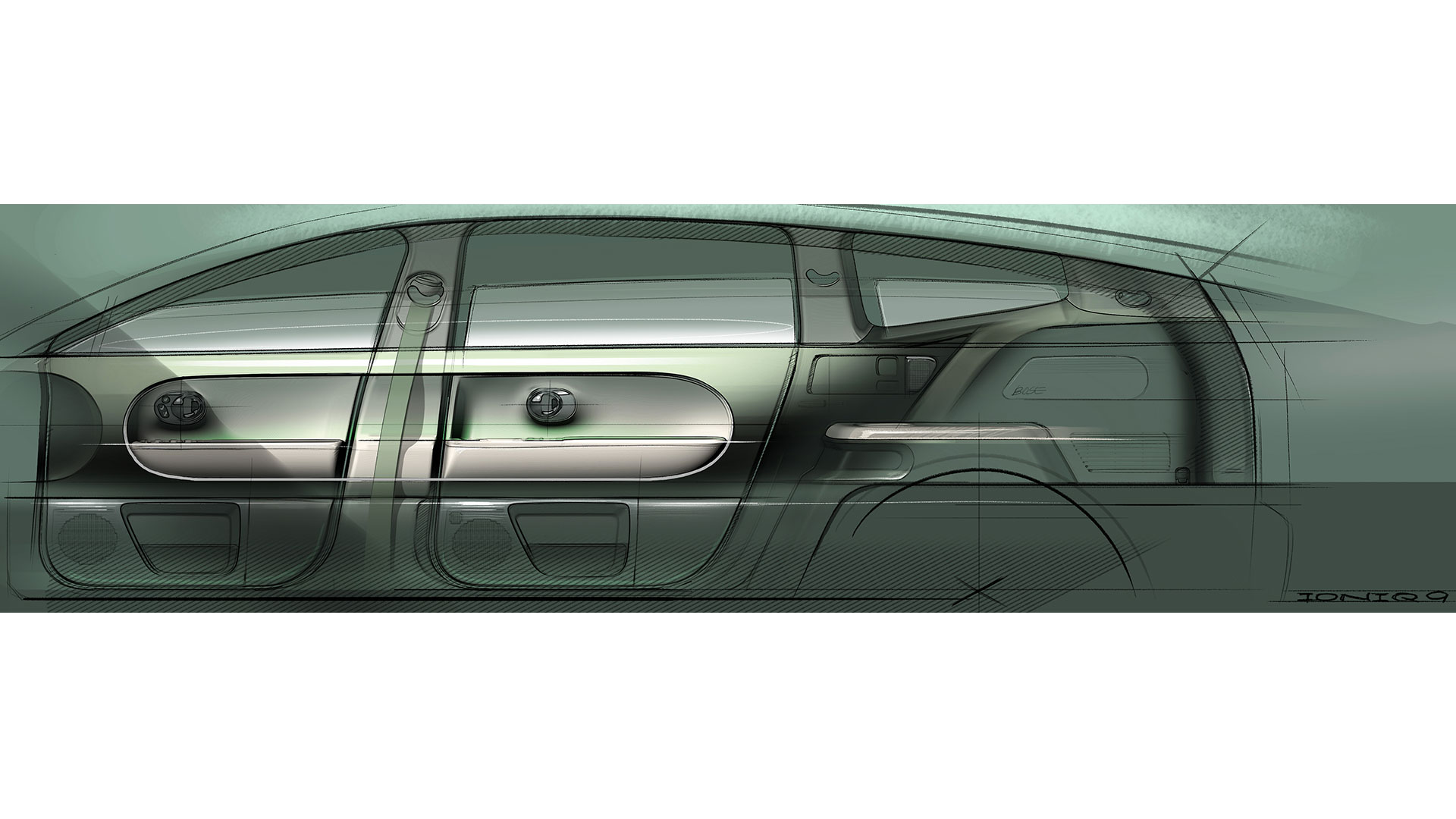 현대자동차, ‘아이오닉 9’ 내장 티저 이미지 공개