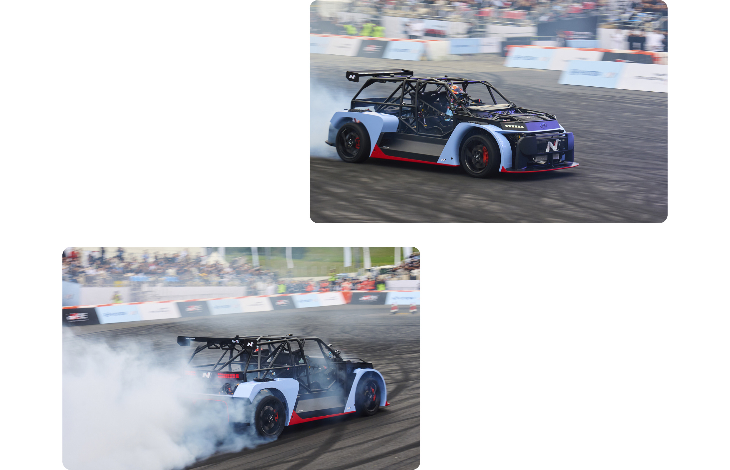 RN24의 드리프트 퍼포먼스 장면