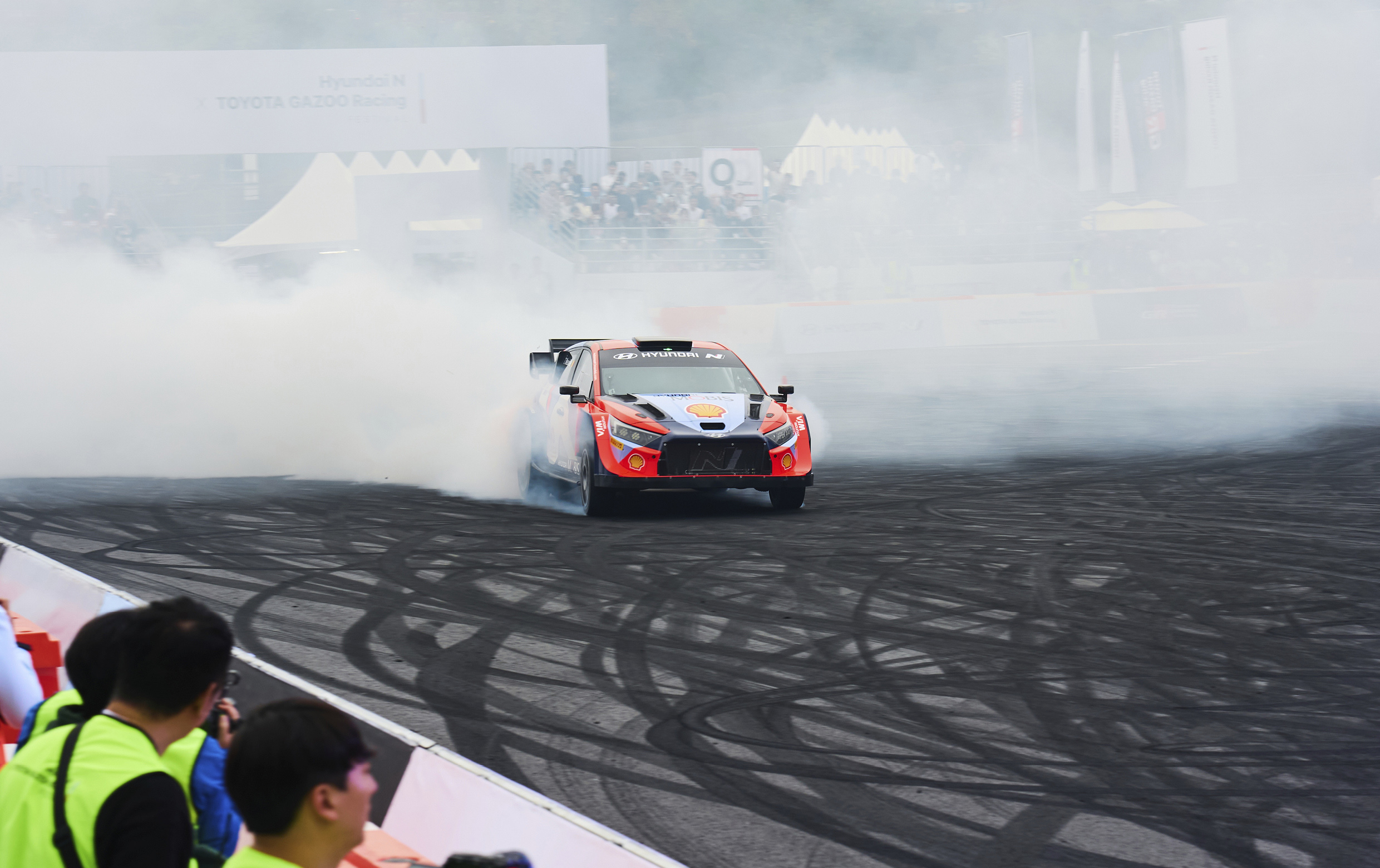 Drift performance of i20 N Rally 1 Driven by Thierry Neuville