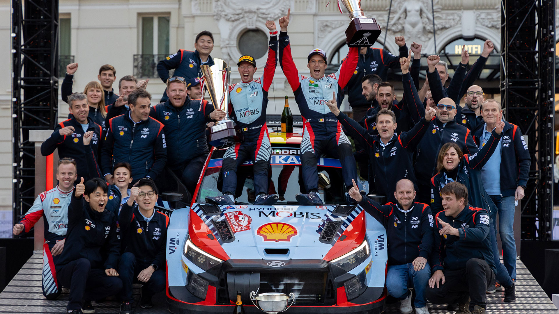 Thierry Neuville and Martijn Wydaeghe seal FIA WRC titles in thrilling finale