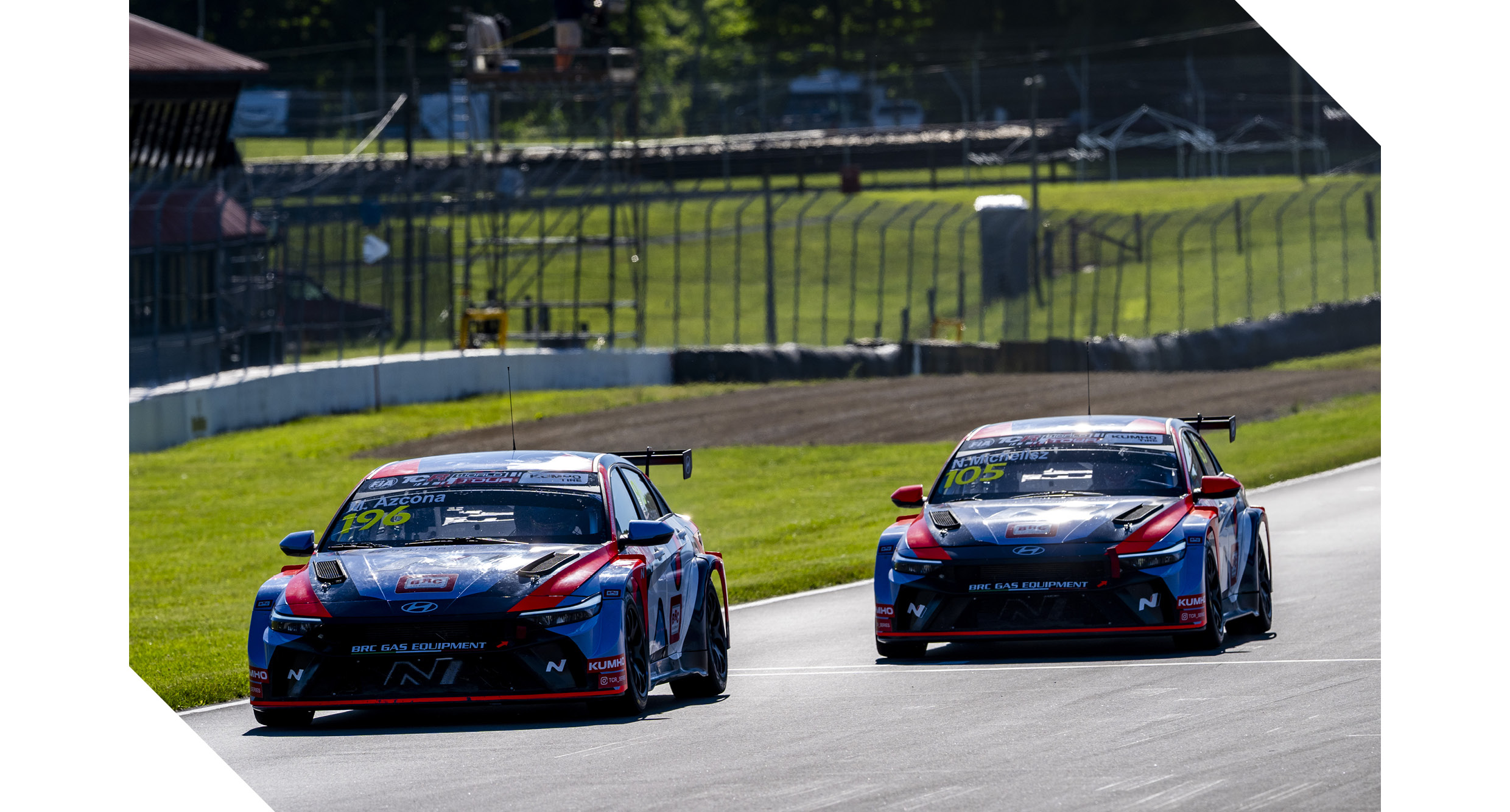 현대팀 TCR 레이스카 주행 모습