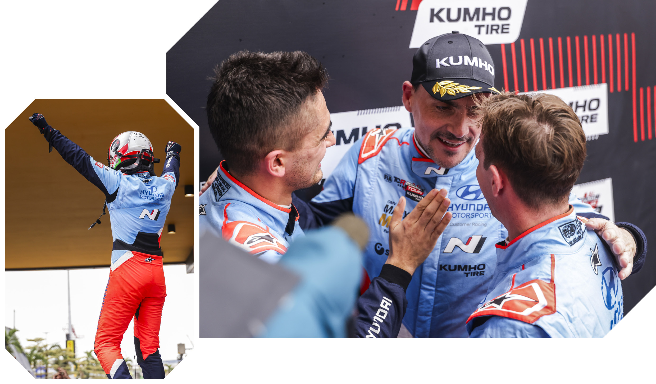 현대팀 미첼리즈가 우승을 기뻐하는 모습