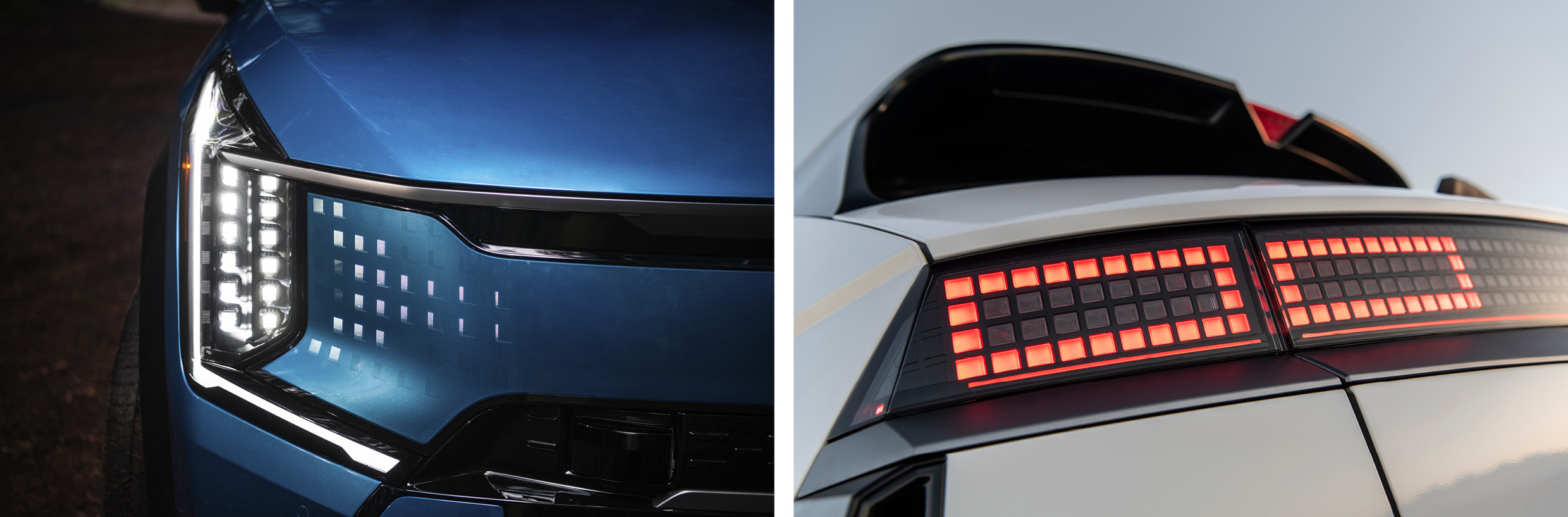 기아 EV9과 현대차 아이오닉 5 N의 램프 모습