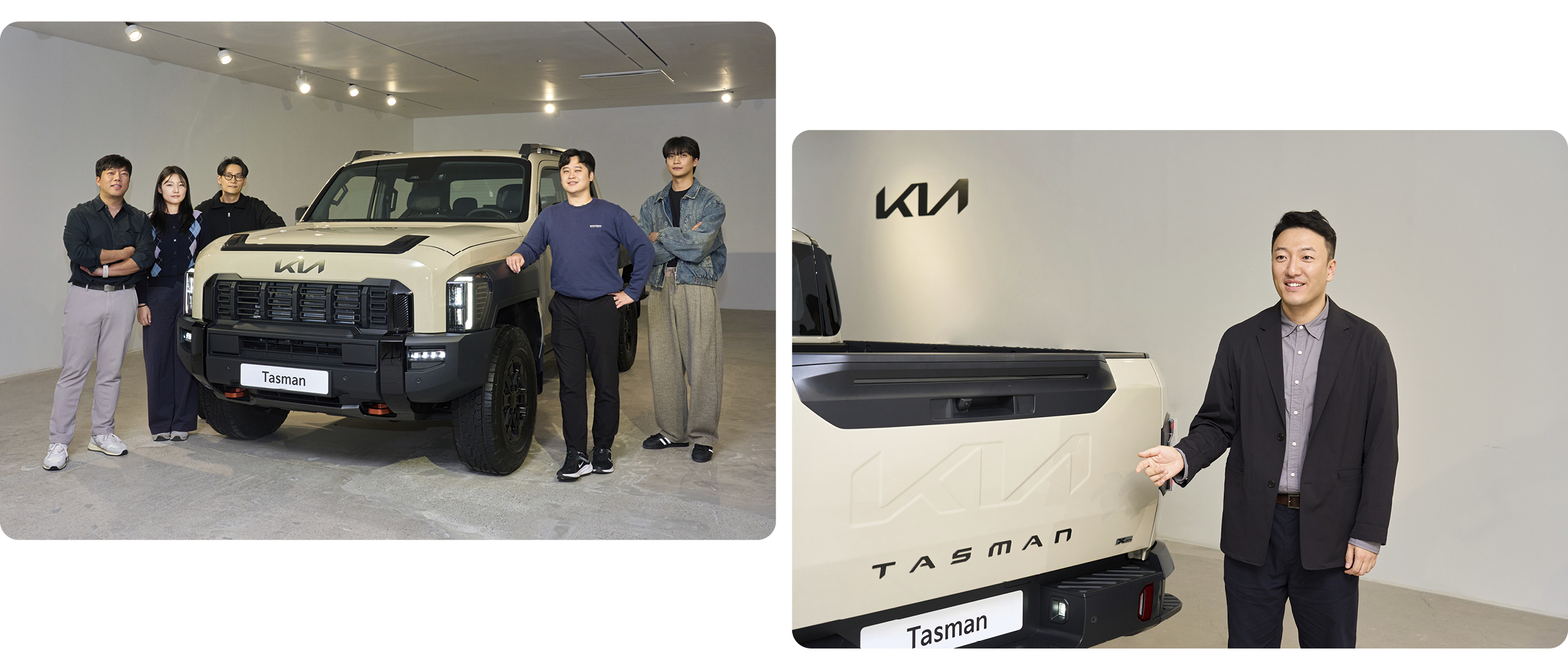 기아 타스만과 타스만 개발자들