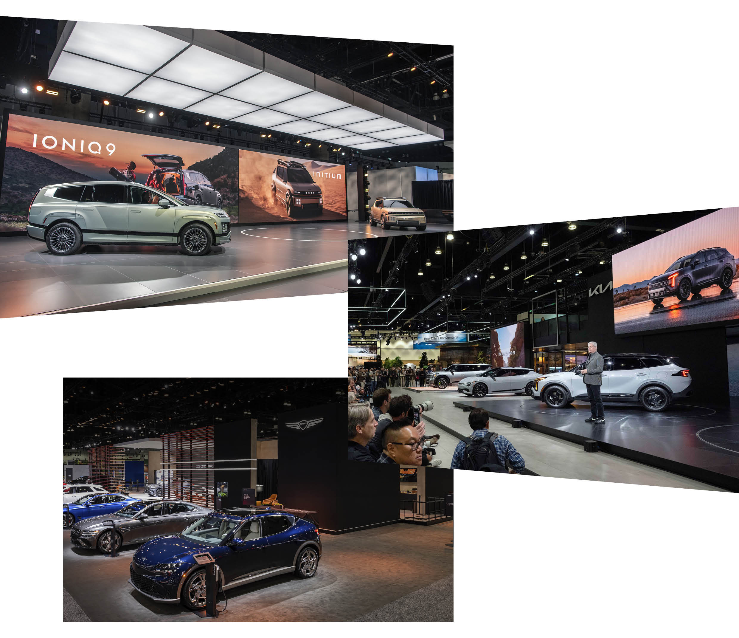 LA 오토쇼 현대차그룹 주요 차종 모습