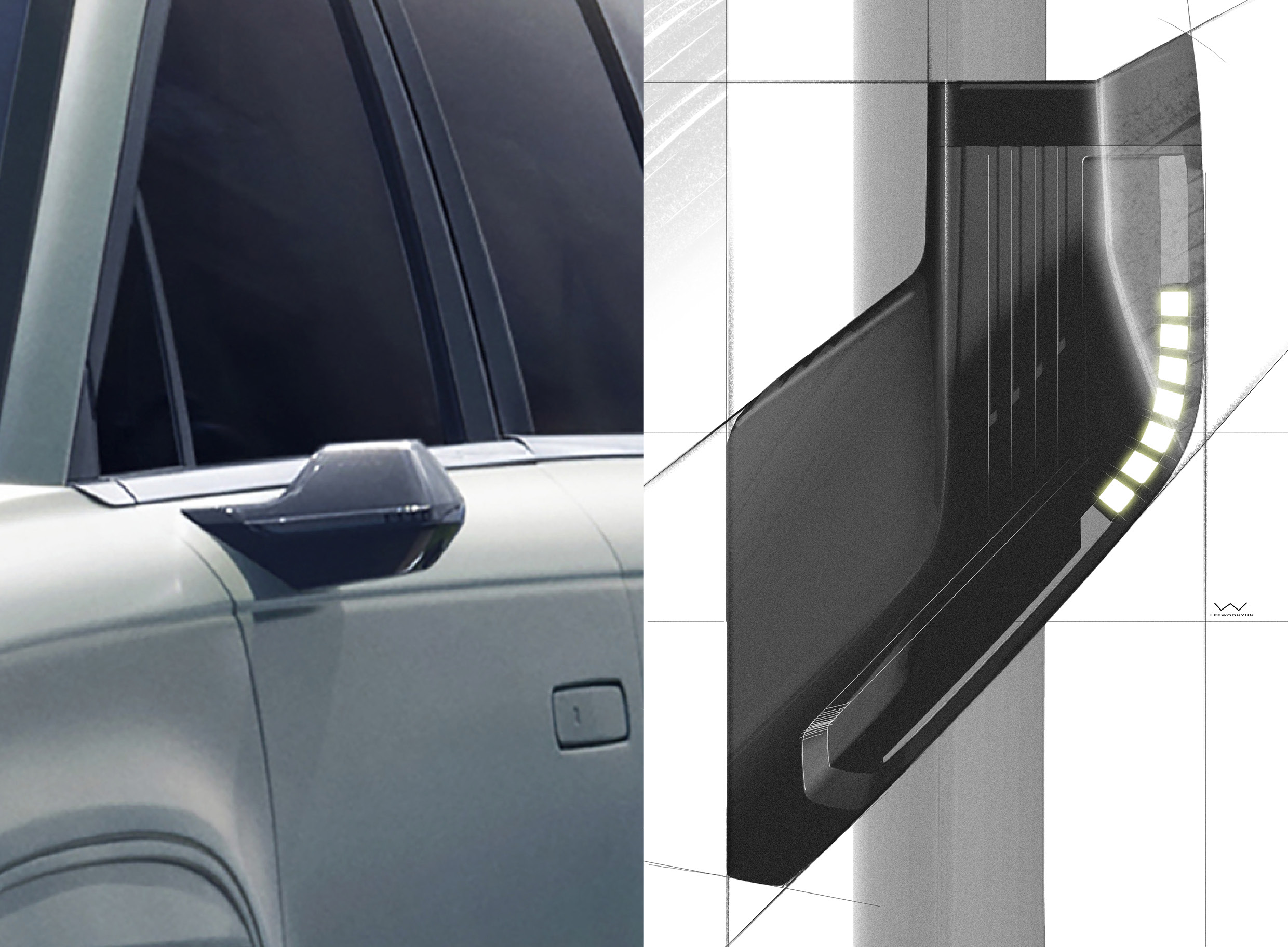 현대자동차 아이오닉 9의 디자인 특징을 설명하는 표