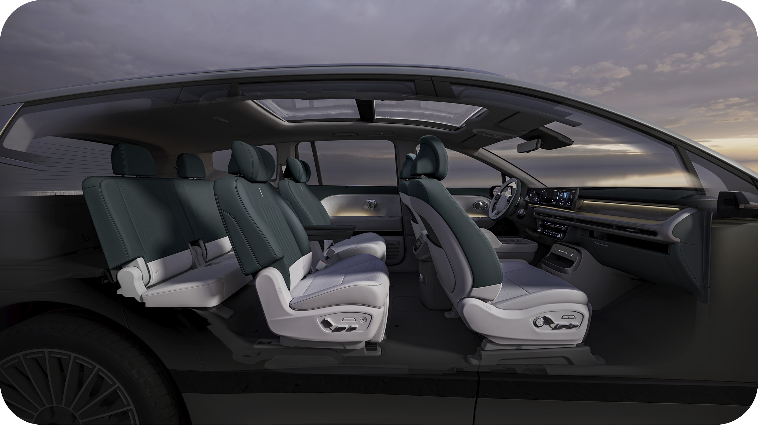 아이오닉 9 실내 공간