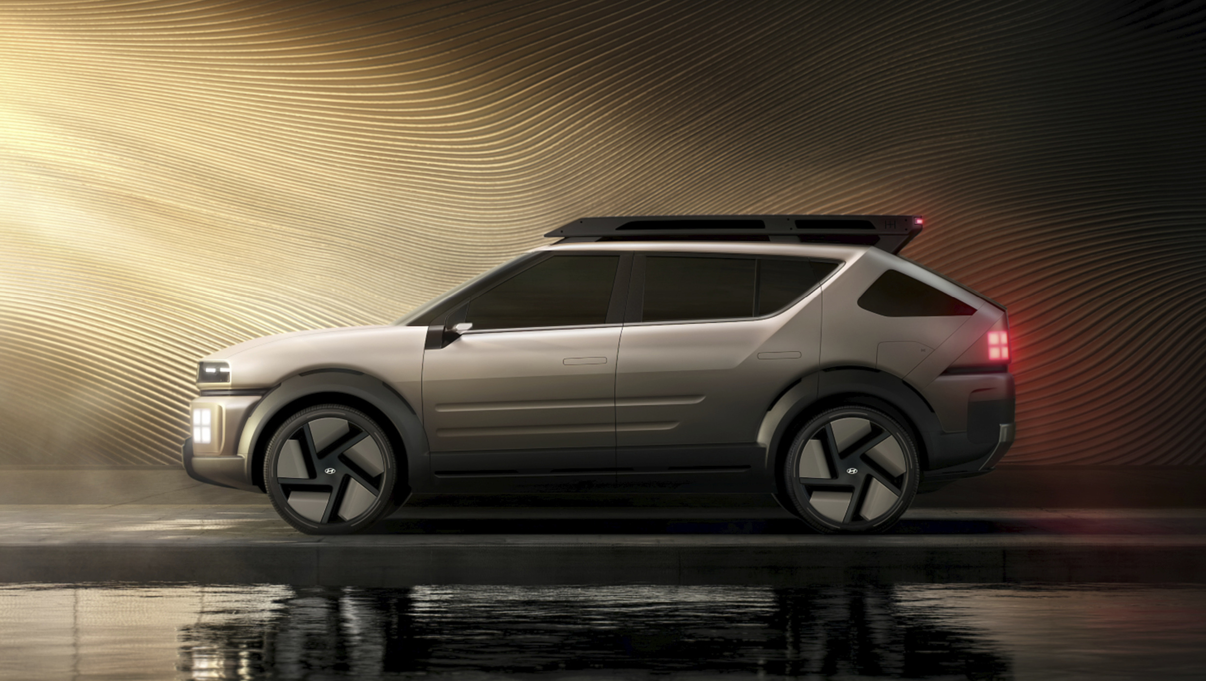 현대차가 2025년에 선보일 차세대 수소전기차의 특징을 담은 콘셉트카 이니시움의 모습