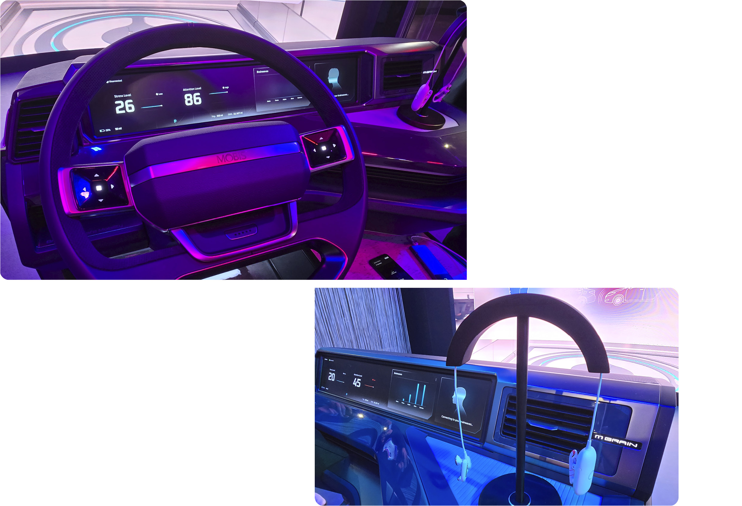 현대모비스가 CES 2025에서 선보인 엠브레인의 모습