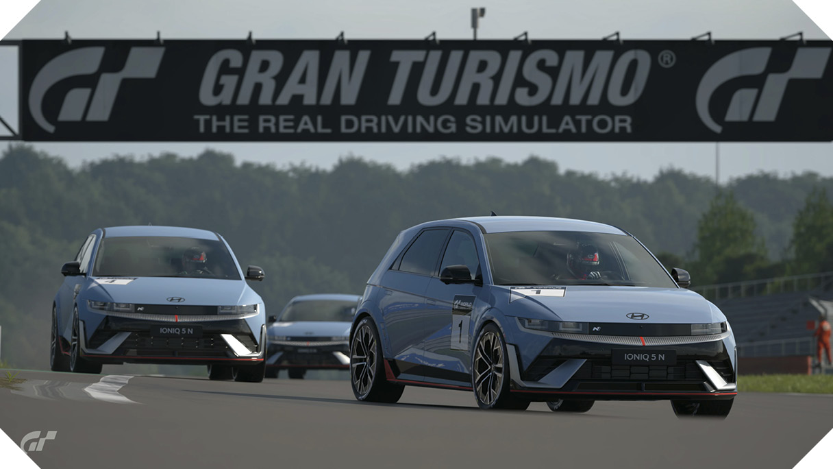 그란 투리스모 게임에 등장한 현대차 아이오닉 5 N의 모습