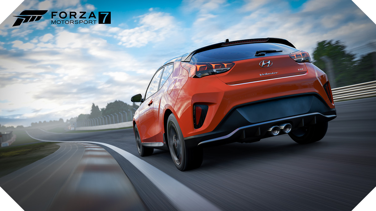 포르자 모터스포츠에 등장한 현대자동차 벨로스터의 모습