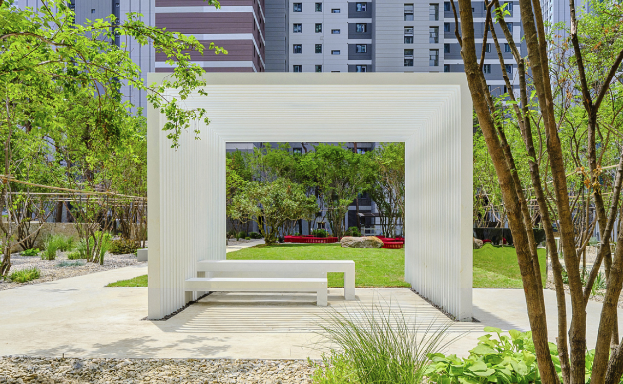 올림픽파크 포레온 내 위치한 예원의 모습